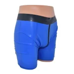 Latex Shorts With Double Zipper For Men