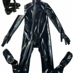 Black Latex Thongs For Women