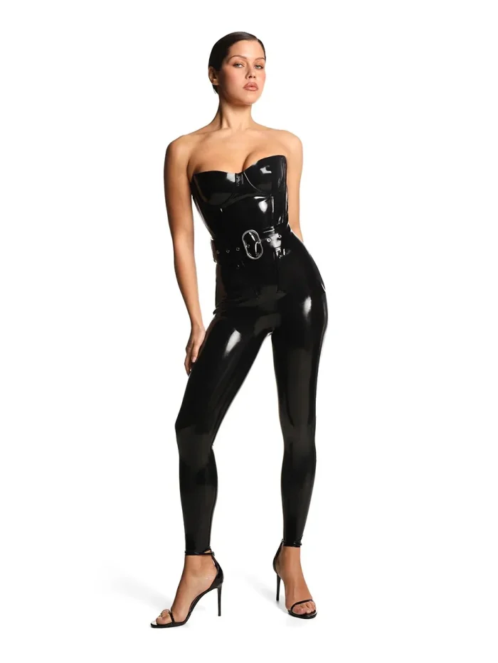 Latex corset-maddie-black