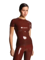 Latex t-shirt-ember-brown