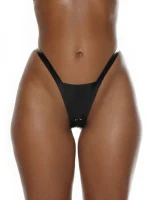 Latex Metal Perforation Sexy Thong