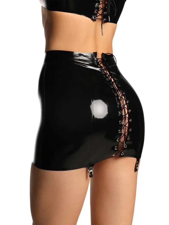 Latex skirt-inertia-black