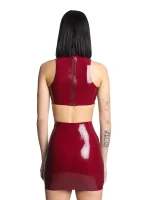 Latex top-scarlett-burgundy