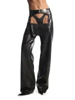 Latex Cyberpunk Zipper Pants