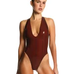Latex pants-blaise-brown