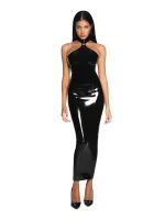 Latex dress-lyra-black
