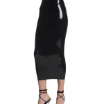 Latex dress-lyra-black