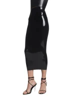 Latex skirt-amanda-black
