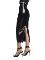 Latex skirt-amanda-black