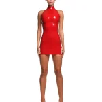 Latex Retro Low-Rise Flared Sharon Pants