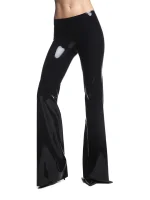 Latex Retro Low-Rise Flared Sharon Pants