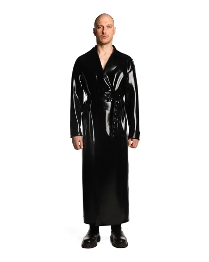 Latex trench-coat-gravity