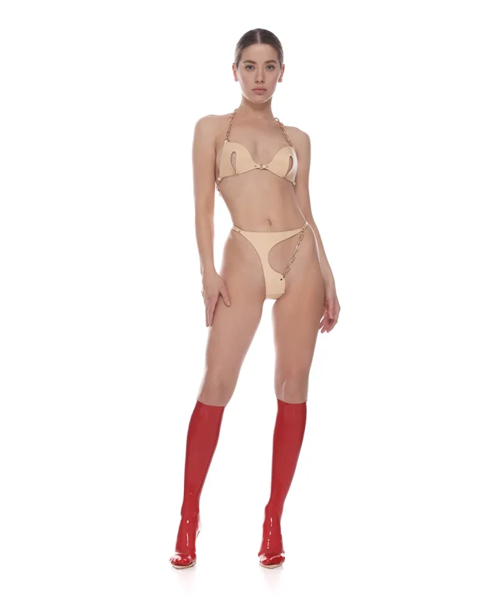 Latex Red GlossyKnee-High Socks