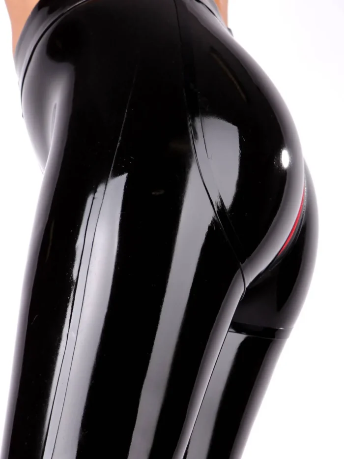 latex leggings with push up effect