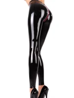latex leggings with push up effect