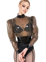 Latex Blouse with zipper
