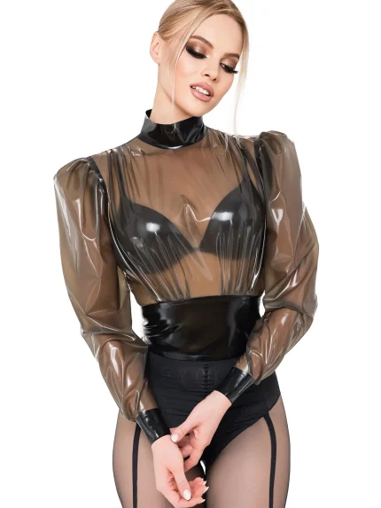 Latex Blouse with zipper