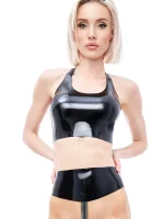 Latex Ladies'  top with halterneck