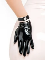 Latex Short Elegant Gloves