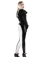 Latex breeches with zip in crotch